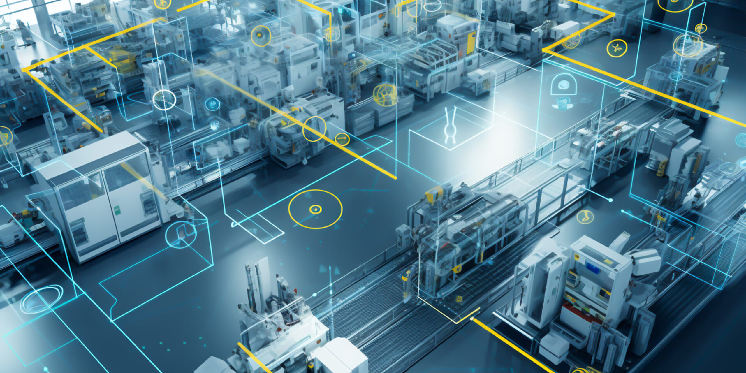 industry 4.0, Factory Industrial Engineer working with automation robot arms machine in intelligent factory, generative ai